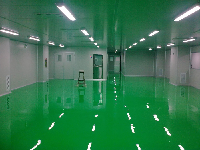 十萬級電子潔凈車間環(huán)氧地坪施工圖片 十萬級電子潔凈車間環(huán)氧地坪施工圖片