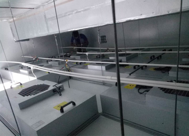 千級潔凈室FFU安裝圖片 千級潔凈室FFU安裝圖片